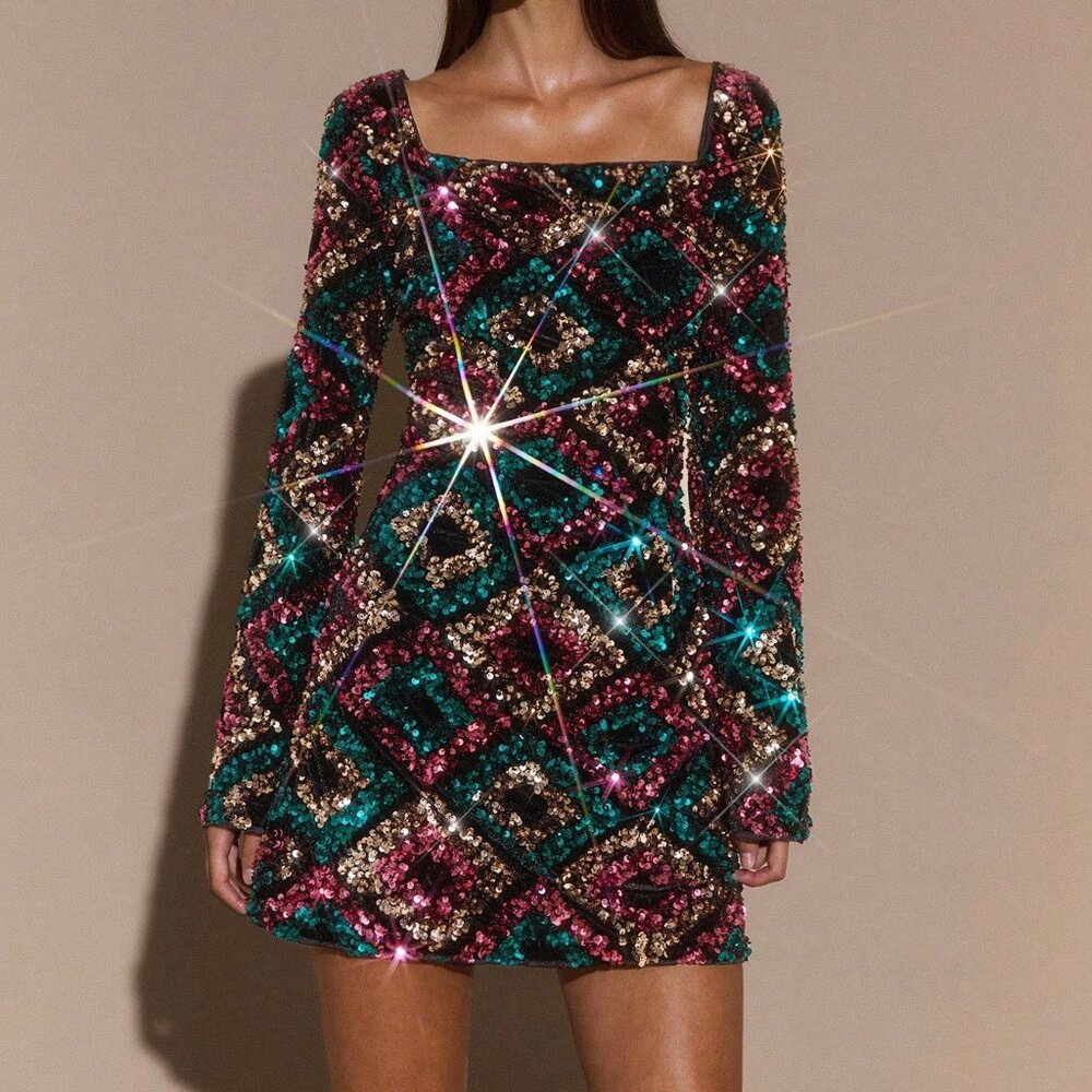Party Sexy Women's Backless Elegant Cocktail Mini Dress